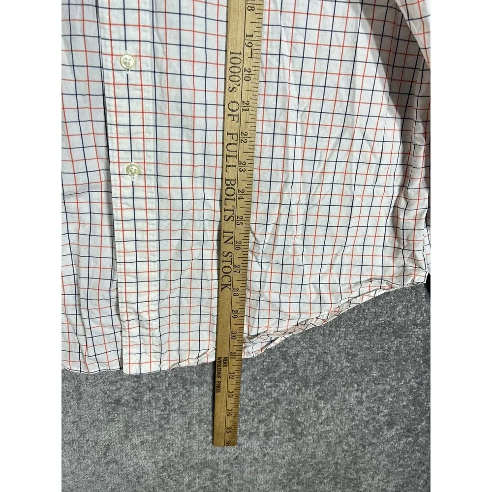 Ralph Lauren Classic Fit Windowpane Button Down Dress Shirt Mens Size 16.5 Large
